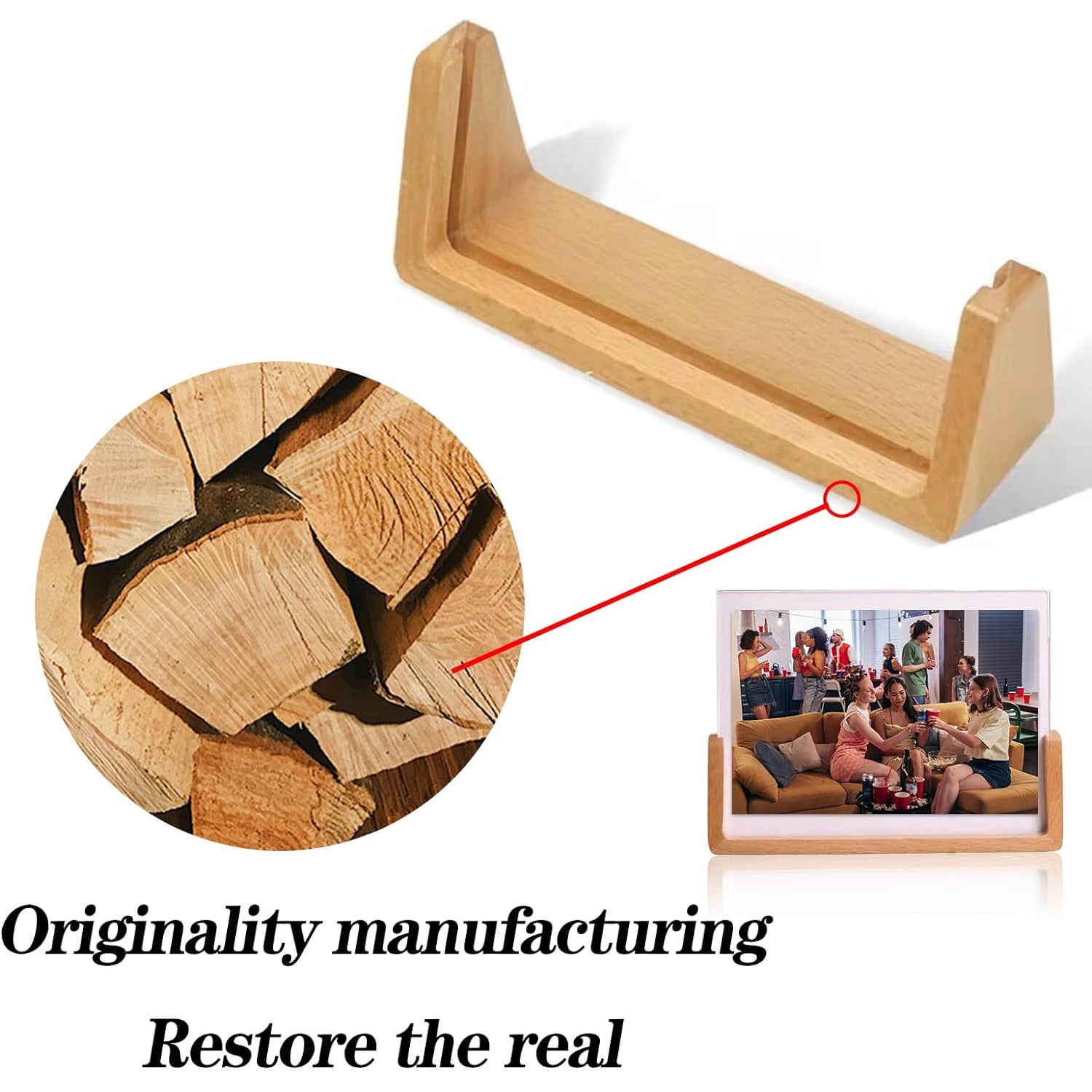 Wooden Picture Stand, Photo Frame Stand (1 Pc)  Wooden Picture Stand, Photo Frame Stand (1 Pc)